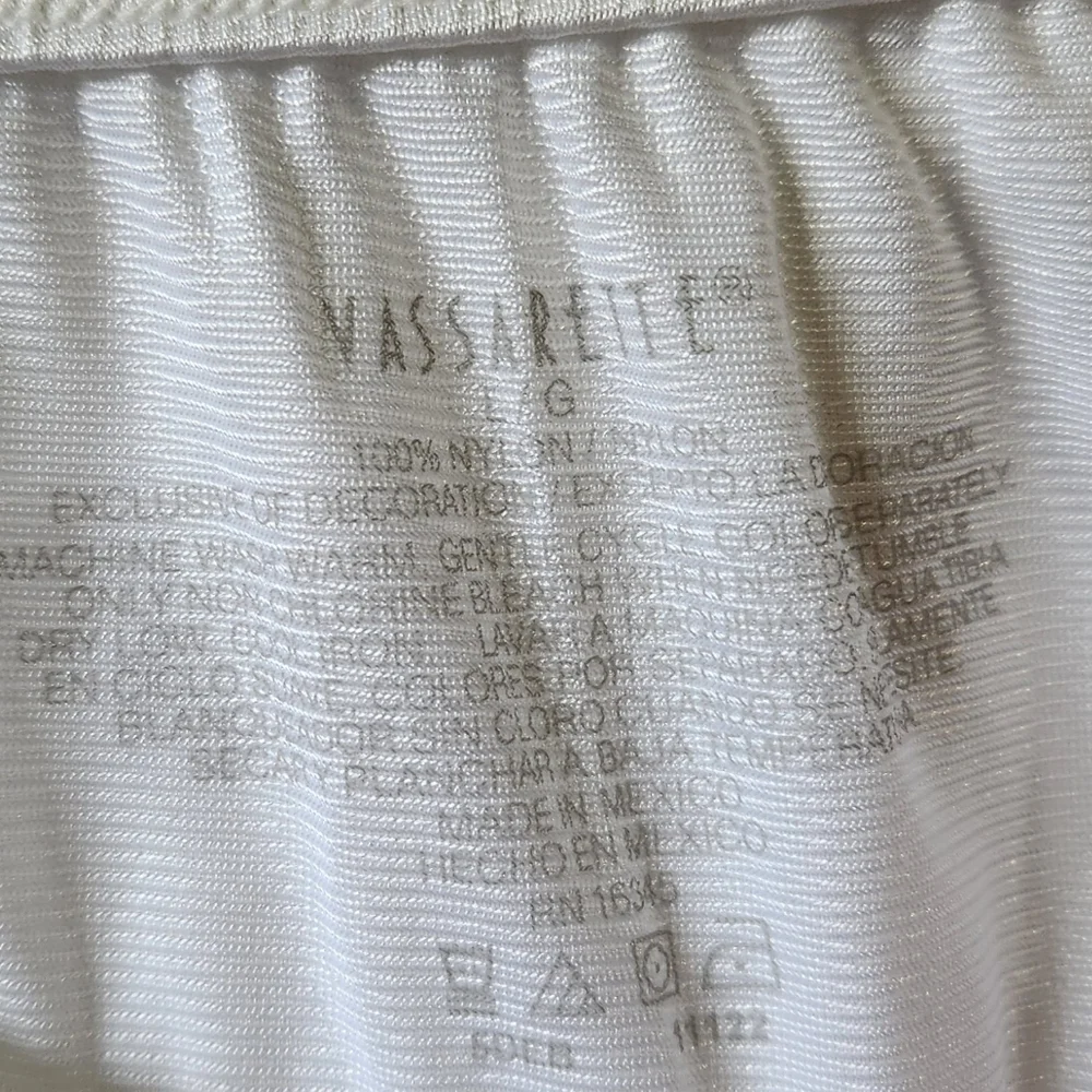 Vasserette white slip skirt women's size Large